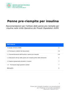 Raccomandazioni AVEN penne insulina