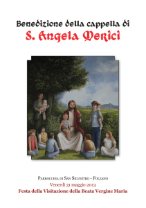 Benedizione della Chiesetta di Sant`Angela Merici
