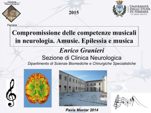 Compromissione delle competenze musicali in neurologia. Amusie