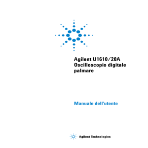 Agilent U1610/20A Oscilloscopio digitale palmare