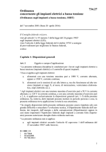 Ordinanza concernente gli impianti elettrici a bassa tensione 734.27