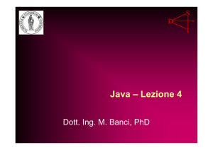 Java – Lezione 4