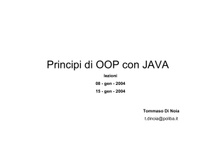 Principi di OO e Java