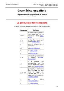 Grammatica Spagnola