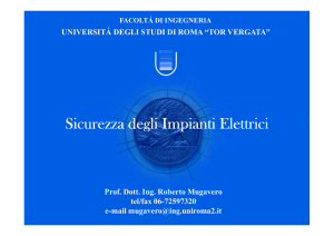 Sistema Elettrico - Università degli Studi di Roma "Tor Vergata"