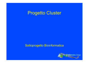 Progetto Cluster - Sardegna Ricerche