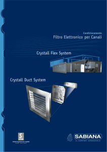 Filtro Elettronico per Canali Crystall Flex System Crystall Duct System