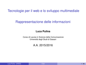 Rappresentazione delle informazioni