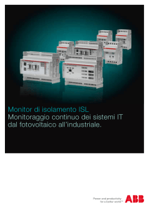 Monitor di isolamento ISL Monitoraggio continuo dei sistemi IT dal