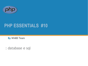 PHP Essentials