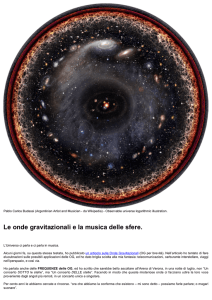 Le onde gravitazionali e la musica delle sfere