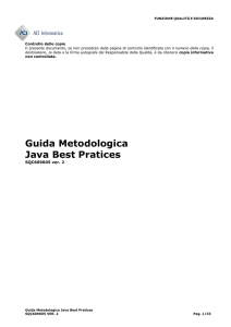 Guida Metodologica Java Best Pratices