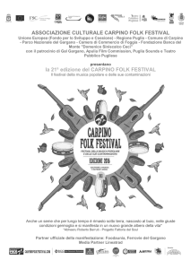 Cartella Stampa 2016 - Carpino Folk Festival