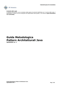 Guida Metodologica Pattern Architetturali Java
