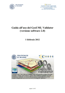 Guida Uso GeoUML Validator - Centro Interregionale Gis