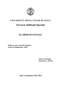 Calcolo della probabilità - Università degli studi di Pavia