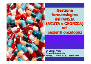 trattamento dell ansia cronica in oncologia