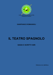 IL TEATRO SPAGNOLO - Centro Internazionale di Studi sul Mito