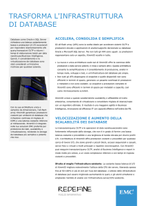 trasforma l`infrastruttura di database - Italy