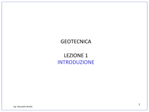 geotecnica lezione 1 introduzione - Università degli studi di Bergamo