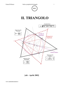 il triangolo - Matematicamente