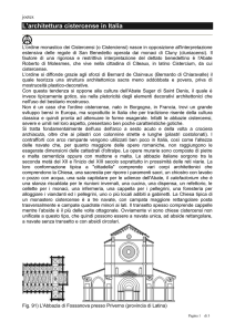 L`architettura cistercense in Italia