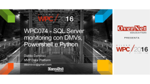 WPC074 - SQL Server monitoring con DMVs