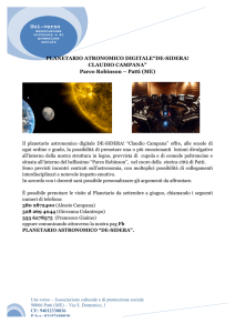 Planetario Astronomico digitale "DE-SIDERA CLAUDIO