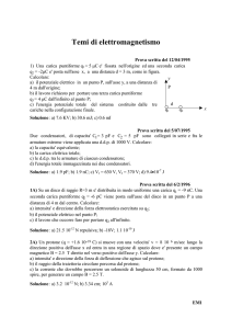 Problemi di Elettromagnetismo