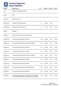 Codice Descrizione Prezzo %m.d`o. um oneri - Burc
