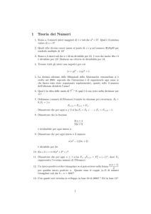 Esercizi Stages - Dipartimento di Matematica