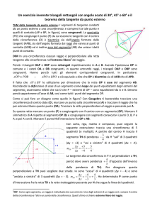 Un esercizio inerente triangoli rettangoli con angolo acuto di 30°, 45