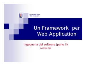 Un Framework per Web Application