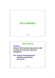 data mining - Progetto Atena