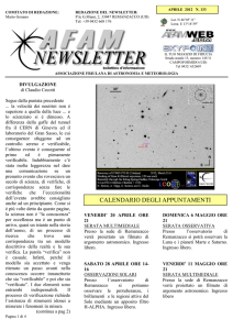 n.133 - Associazione Friulana di Astronomia e Meteorologia
