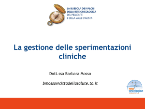 La gestione delle sperimentazioni cliniche