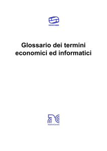 glossario di economia e marketing - Studio Maggiolo Pedini Associati