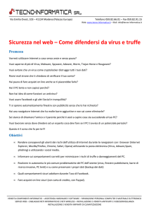 sicurezza nel web-virus e truffe - TECNO