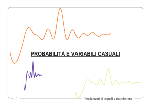 PROBABILITÀ E VARIABILI CASUALI