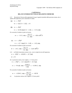 capitolo 6 bilanci energetici nelle reazioni chimiche