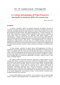 La visione antropologica di Papa Francesco