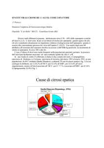 Cause di cirrosi epatica