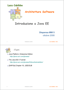 I d i  J EE Introduzione a Java EE