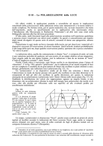 O 10 - La POLARIZZAZIONE della LUCE