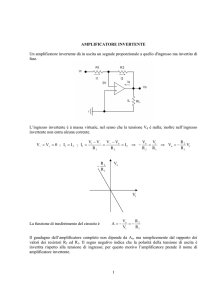 Amplificatore invertente e non invertente