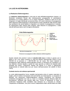 la luce in astronomia - Circolo Astrofili di Milano