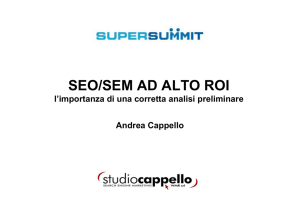 SEO/SEM AD ALTO ROI