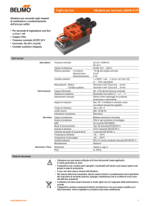 Foglio tecnico Attuatore per serranda LM24A-S-TP