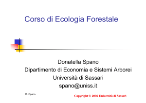 Corso di Ecologia Forestale