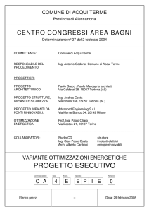 progetto esecutivo - Comune di Acqui Terme